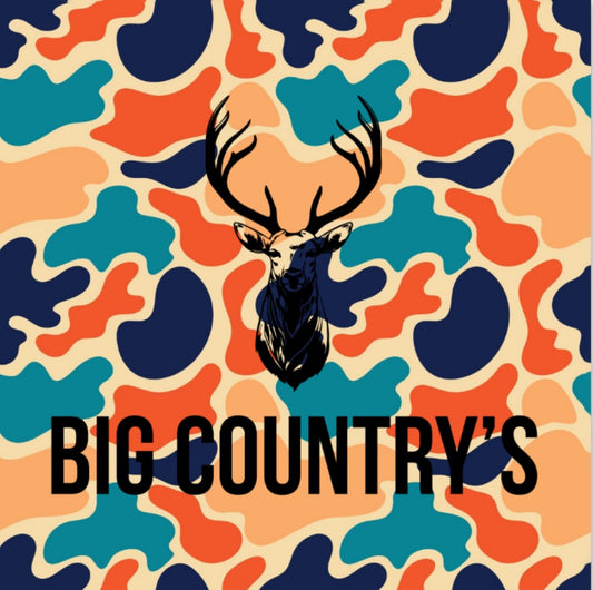 Big Country's Camo Buck - 3x3 Decal