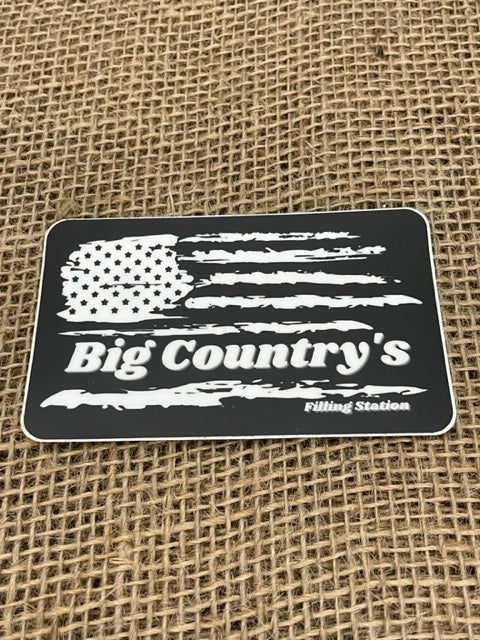 Big Country's Large Flag Decal