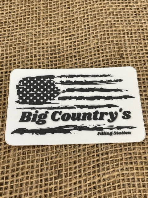 Big Country's Large Flag Decal